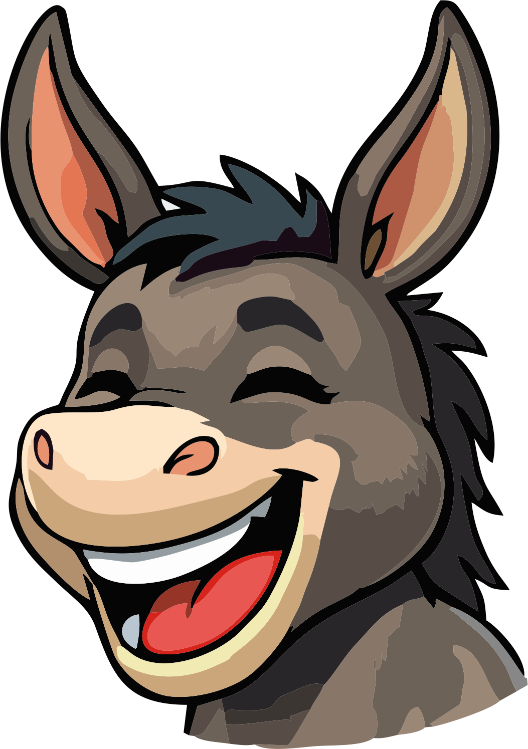 Funny Donkey Character